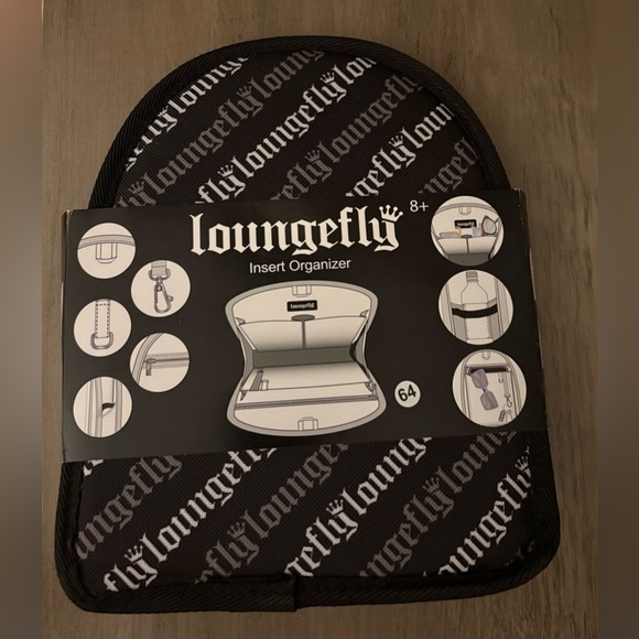 Loungefly | Bags | Nwt Loungefly Black Insert Organizer | Poshmark
